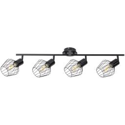 Rabalux Belano lampa podsufitowa 4x40 W czarna 3537