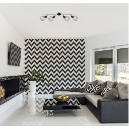 Rabalux Belano lampa podsufitowa 4x40 W czarna 3537