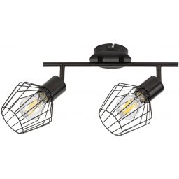 Rabalux Belano lampa podsufitowa 2x40 W czarna 3535