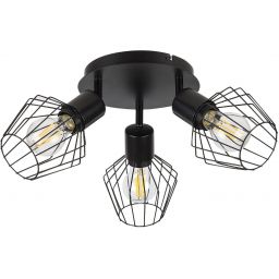 Rabalux Belano lampa podsufitowa 3x40 W czarna 3536