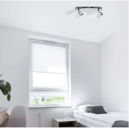 Rabalux Dave lampa podsufitowa 2x40 W biała-chrom 6836