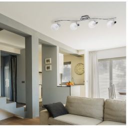 Rabalux Dave lampa podsufitowa 4x40 W biała-chrom 6838