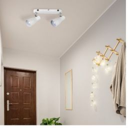 Rabalux Ebony lampa podsufitowa 2x20 W biała 6027