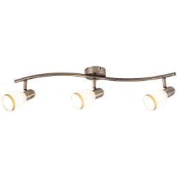 Rabalux Elite lampa podsufitowa 3x40 W biała-brązowa 5972