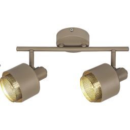 Rabalux Fedora lampa podsufitowa 2x40 W złota-brązowa 3548