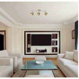 Rabalux Fedora lampa podsufitowa 3x40 W złota-brązowa 3549