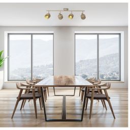 Rabalux Fedora lampa podsufitowa 4x40 W złota-brązowa 3550