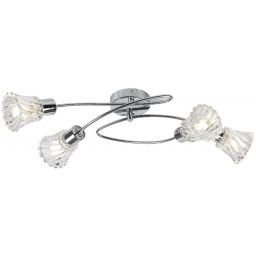 Rabalux Hestia lampa podsufitowa 4x40 W chrom-przezroczysta 5302