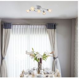 Rabalux Hestia lampa podsufitowa 5x40 W chrom-przezroczysta 5304