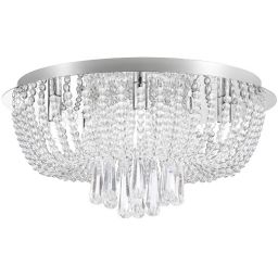 Rabalux Larisha lampa podsufitowa 6x40 W chrom-przezroczysta 6806