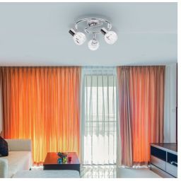 Rabalux Lauren lampa podsufitowa 3x40 W chrom-przezroczysta 6093