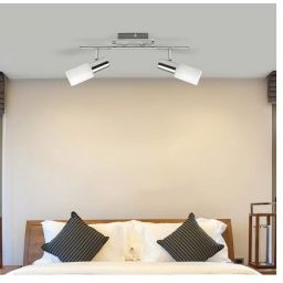 Rabalux Logan lampa podsufitowa 2x40 W biała-chrom 6097