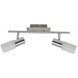 Rabalux Logan lampa podsufitowa 2x40 W biała-chrom 6097