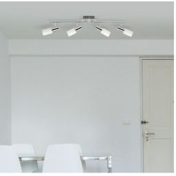 Rabalux Logan lampa podsufitowa 4x40 W biała-chrom 6099