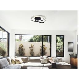 Rabalux Meridia lampa podsufitowa 1x40 W czarna 3256