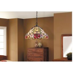 Rabalux Mirella lampa wisząca 2x60 W multikolor 8086