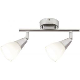 Rabalux Nicolette lampa podsufitowa 2x40 W biała-chrom 6768