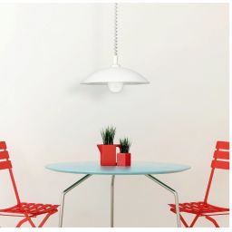 Rabalux Round lampa wisząca 1x60 W biała 4780