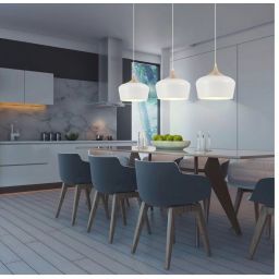 Rabalux Sadie lampa wisząca 1x60 W biała 2563