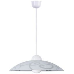 Rabalux Scroll lampa wisząca 1x60 W biała 1846