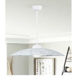 Rabalux Scroll lampa wisząca 1x60 W biała 1846