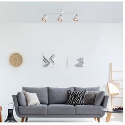 Rabalux lampa podsufitowa 3x18 W biała 5047