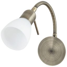 Rabalux Soma kinkiet 1x40 W biały-brązowy 6320