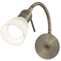 Rabalux Soma kinkiet 1x40 W biały-brązowy 6320