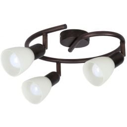 Rabalux Soma lampa podsufitowa 3x40 W brązowa-kremowa 6593
