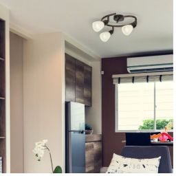 Rabalux Soma lampa podsufitowa 3x40 W brązowa-kremowa 6593