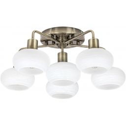 Rabalux Sorina lampa podsufitowa 6x40 W mosiądz 3918