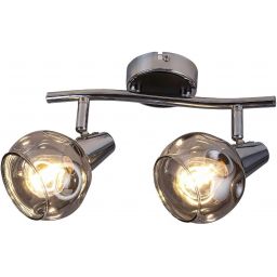Rabalux Tamara lampa podsufitowa 2x40 W chrom-przydymiona 5347