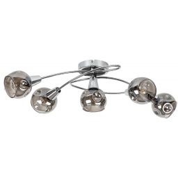 Rabalux Tamara lampa podsufitowa 5x40 W chrom-przydymiona 5349