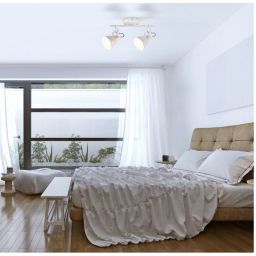 Rabalux Vivienne lampa podsufitowa 2x40 W biała 5967