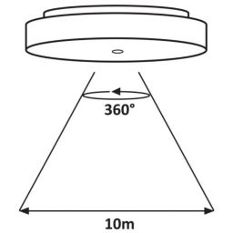Rabalux Zenon plafon 1x24 W biały 2700