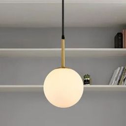 TooLight lampa wisząca 1x60 W biała-złota OSW-00560