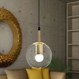 TooLight lampa wisząca 1x60 W złota OSW-00097