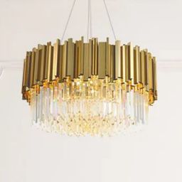 TooLight Glamour lampa wisząca 4x60 W złota OSW-08913
