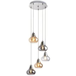 Rabalux Jezabel lampa wisząca 5x60W chrom 7978