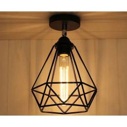 TooLight Reno lampa wisząca 1x60 W czarna OSW-00015