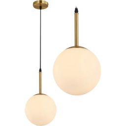 TooLight lampa wisząca 1x60 W biała-złota OSW-00560