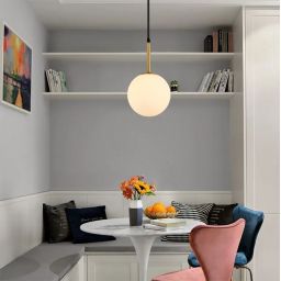 TooLight lampa wisząca 1x60 W biała-złota OSW-00560