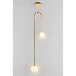 TooLight lampa podsufitowa 2x40 W złota OSW-04049