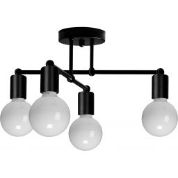 TooLight lampa podsufitowa 4x60 W czarna OSW-07623