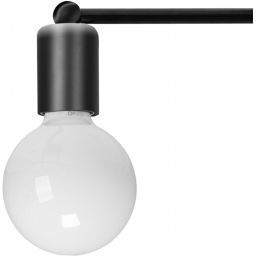 TooLight lampa podsufitowa 4x60 W czarna OSW-07623