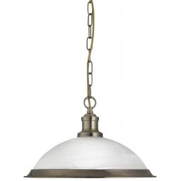 Searchlight Bistro lampa wisząca 1x60W mosiądz antyczny 1591AB