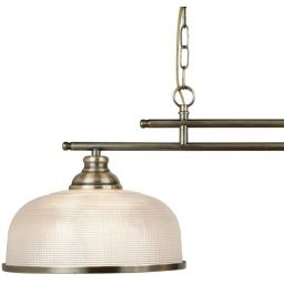 Searchlight Bistro II lampa wisząca 2x60W mosiądz antyczny 3592-2AB