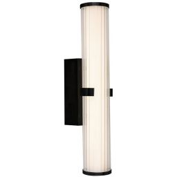 Searchlight Clamp kinkiet 1x18W LED czarny/szkło opalowe 63125-1BK