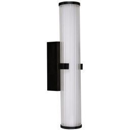 Searchlight Clamp kinkiet 1x18W LED czarny/szkło opalowe 63125-1BK