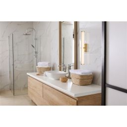 Searchlight Clamp kinkiet 1x23W LED złoty/szkło opalowe 63126-1GO